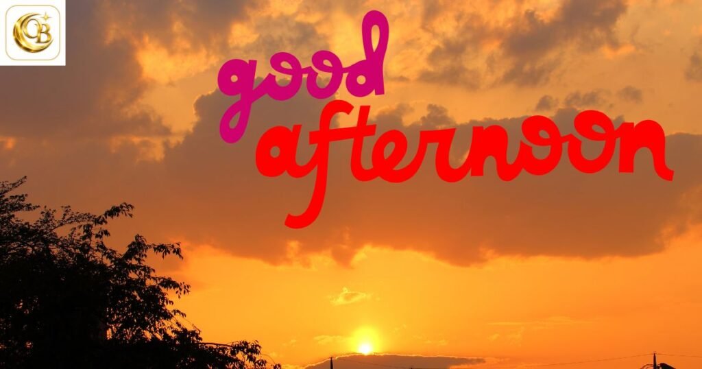good afternoon blessings