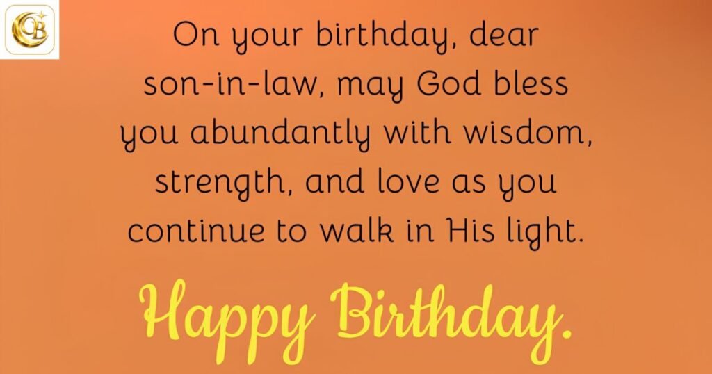 happy birthday wishes for son-in-law