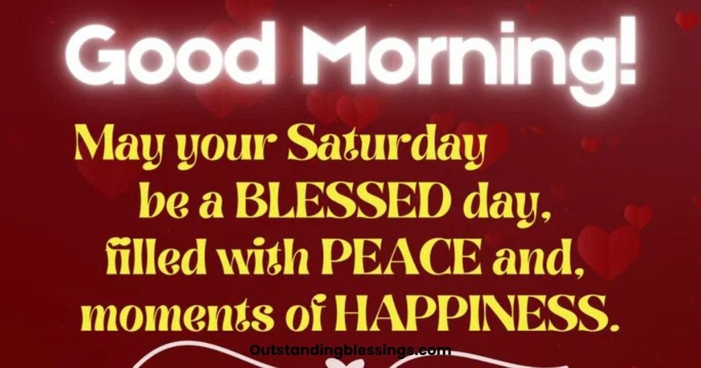 Saturday good morning