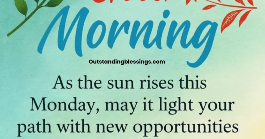 Good Monday Morning Blessings and Prayers