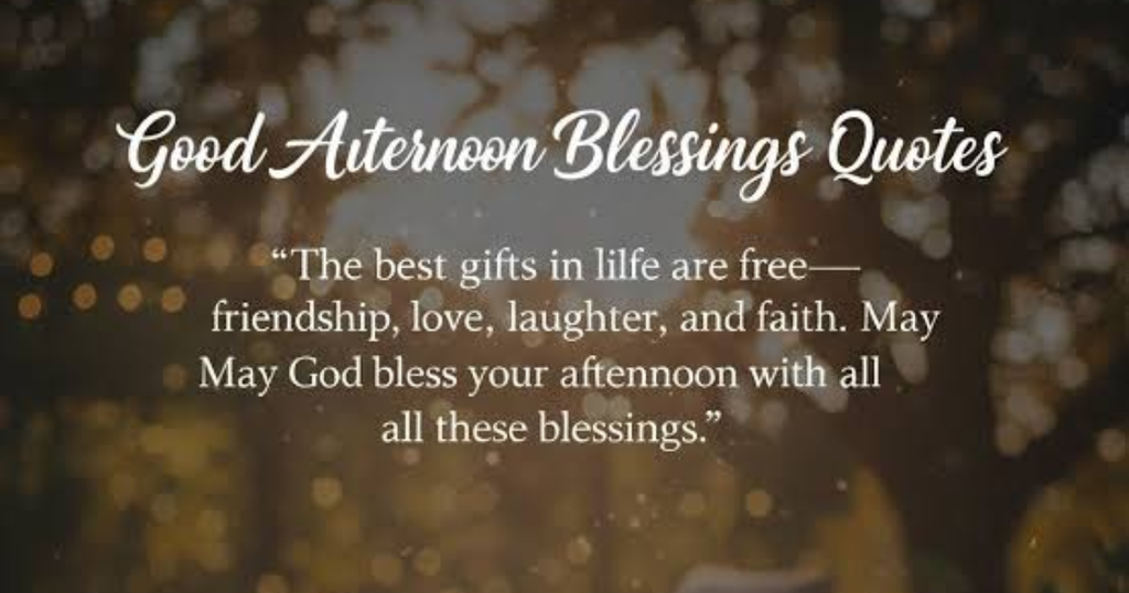 Thursday afternoon blessings