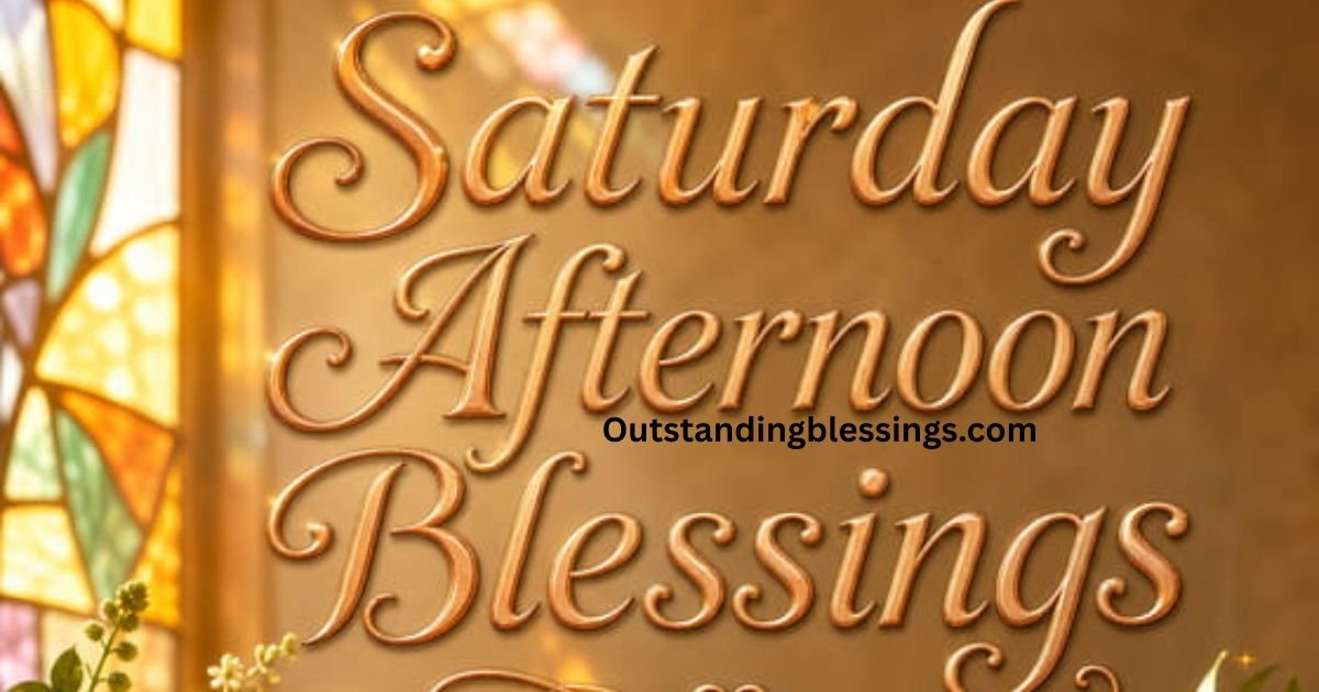 Saturday Afternoon Blessings